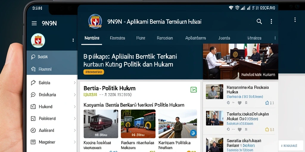 Tampilan antarmuka aplikasi 9N9N yang informatif dan menarik.