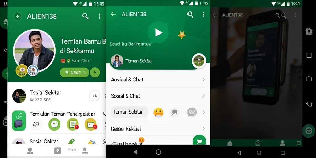 Antarmuka ALIEN138 yang menarik untuk Teman Sekitar.
