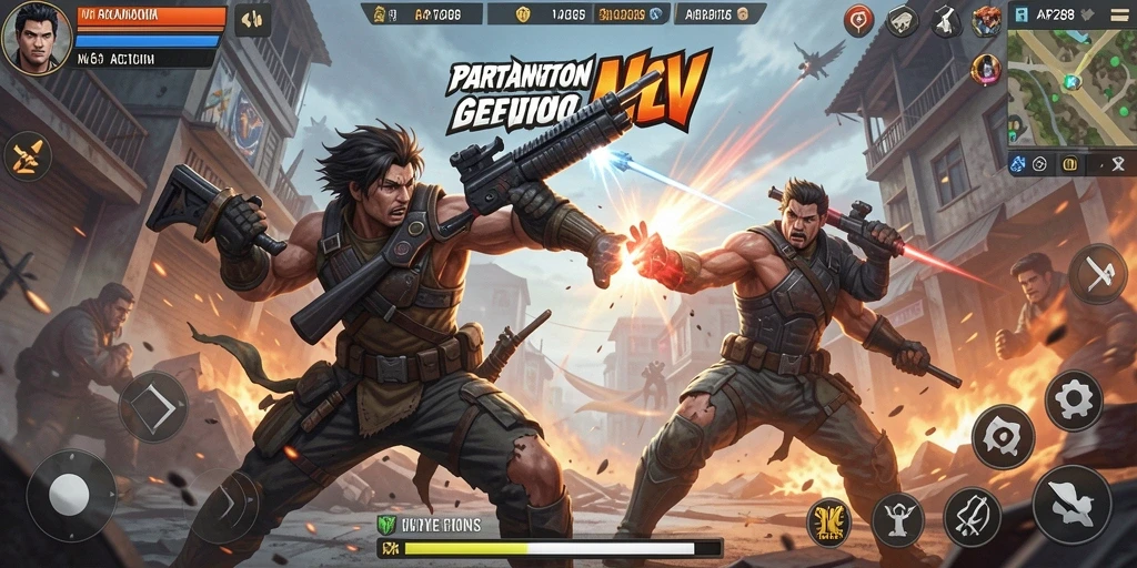 Screenshot API288 menampilkan pertempuran yang seru dan grafis yang memukau.