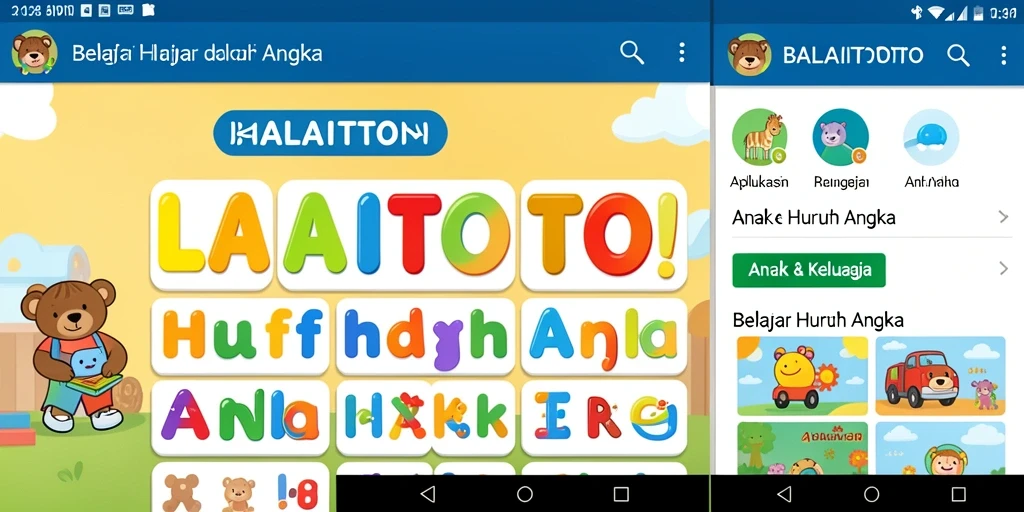 Antarmuka aplikasi BALAITOTO yang ceria dan interaktif.
