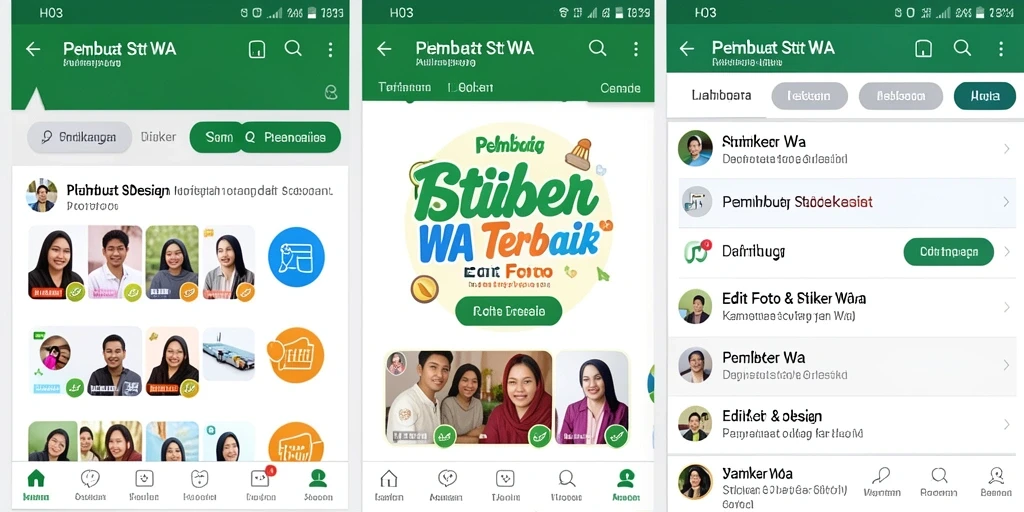 Antarmuka H03 untuk membuat stiker WA yang kreatif dan mudah digunakan.