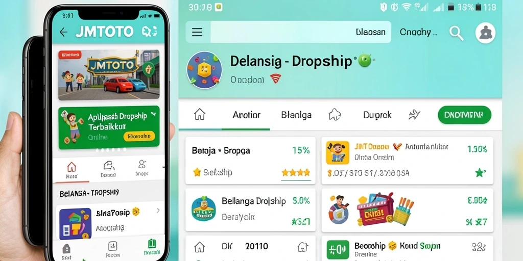 Antarmuka JMTOTO yang sederhana dan fungsional untuk bisnis Dropship.