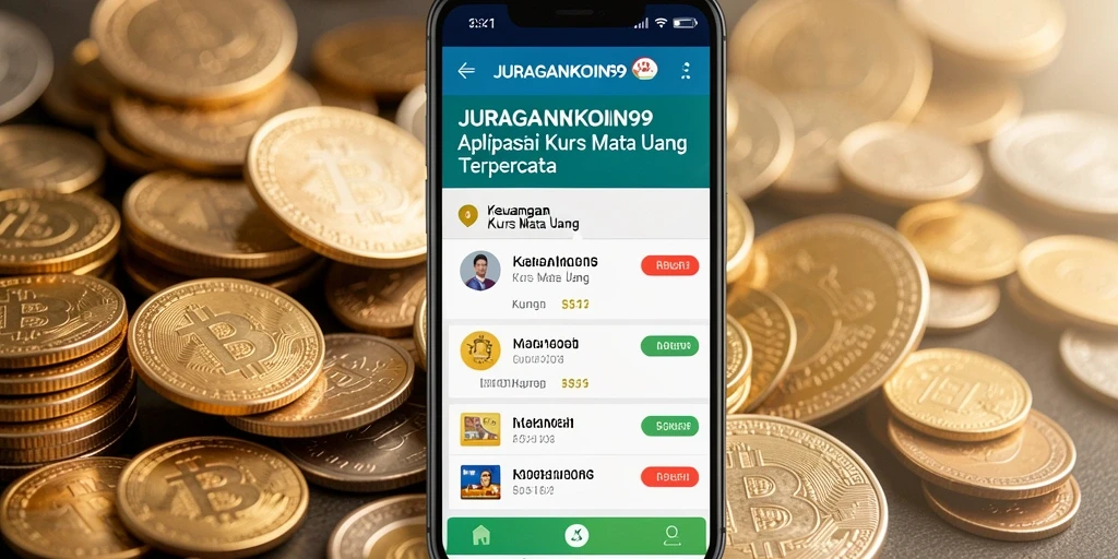 Antarmuka JURAGANKOIN99 yang menampilkan kurs mata uang dengan jelas.