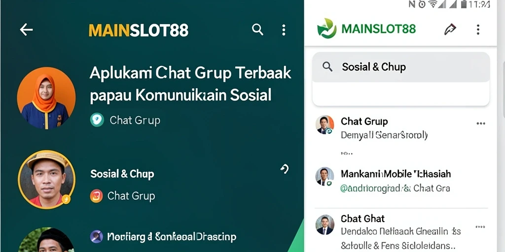Tampilan antarmuka MAINSLOT88 saat menggunakan fitur Chat Grup.