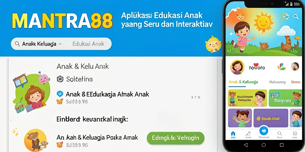 Tampilan antarmuka edukatif MANTRA88 yang interaktif dan menarik.