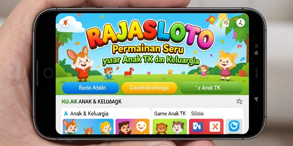 Antarmuka warna-warni dan interaktif dari RAJASLOTO.